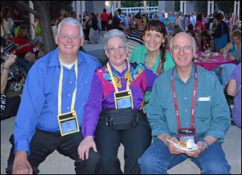 Mike and Vicki Simons with Carter and Jackie Hope at Young Living's 2013 International Grand Convention in Salt Lake City, Utah.