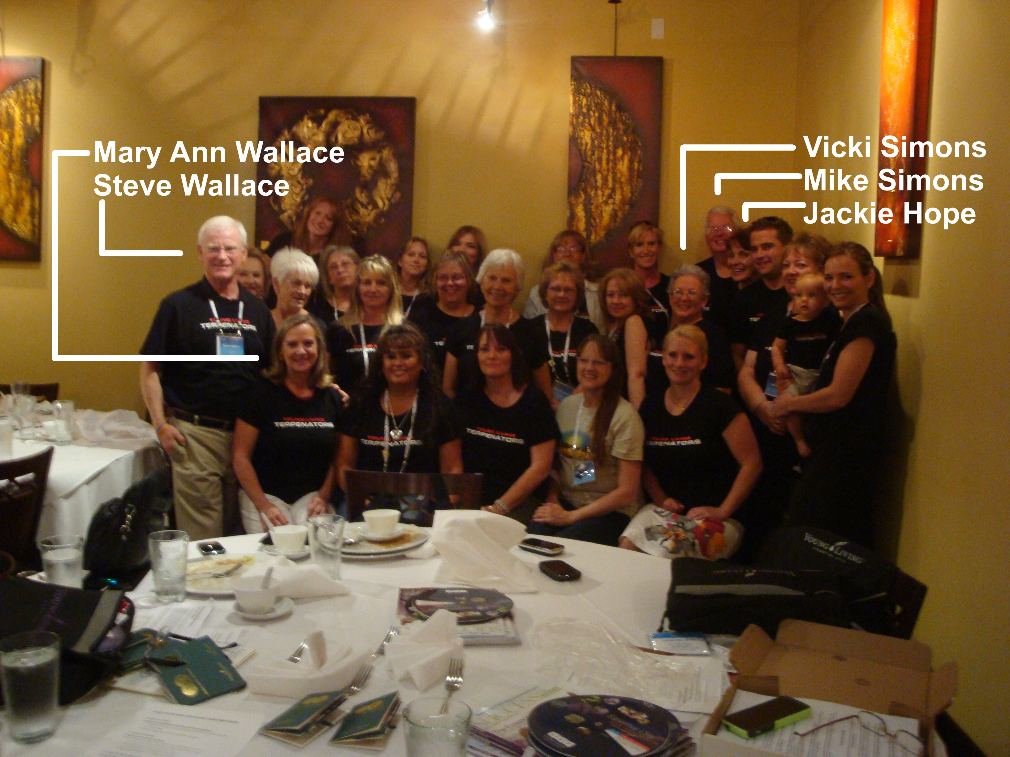 Some of the Terpenators just after our annual team luncheon at Young Living's 2013 International Grand Convention.