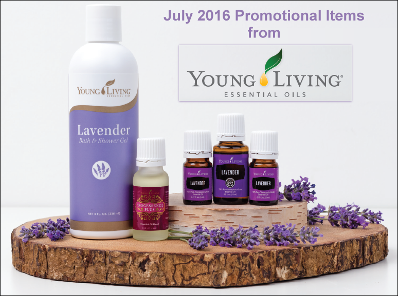 July 2016 Promotional Items from Young Living. Get them free with your qualifying order.