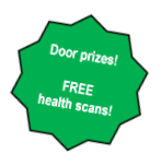 Door prizes and FREE health scans at every event!