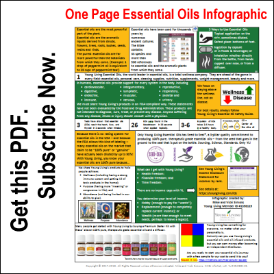 One Page Essential Oils Infographic by Vicki Simons