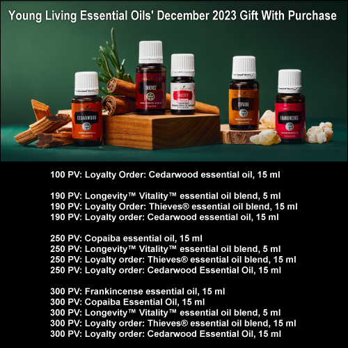 December 2023 Gift With Purchase from Young Living Essential Oils
