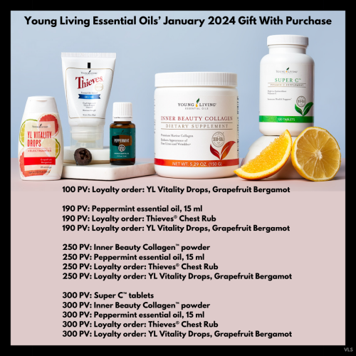 January 2024 Gift With Purchase from Young Living Essential Oils