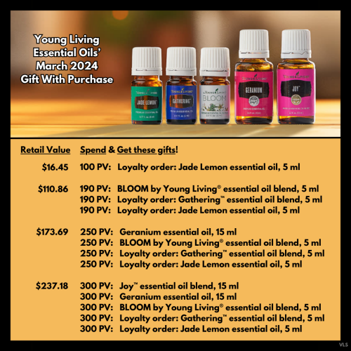 March 2024 Gift With Purchase from Young Living Essential Oils