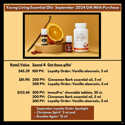 September 2024 Gift With Purchase from Young Living Essential Oils