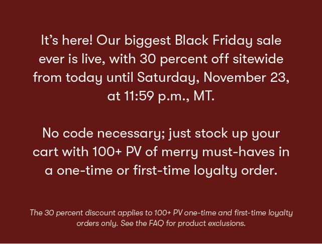 2024 Black Friday Sale from Young Living Essential Oils