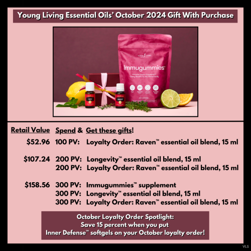 The October 2024 Gift With Purchase from Young Living Essential Oils