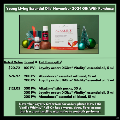 The November 2024 Gift With Purchase from Young Living Essential Oils