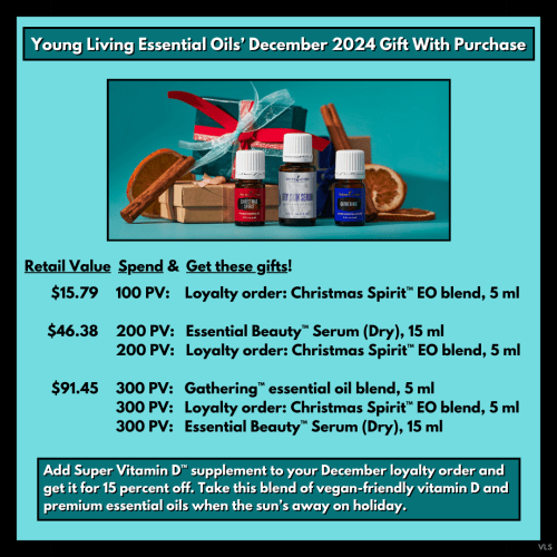 The December 2024 Gift With Purchase from Young Living Essential Oils