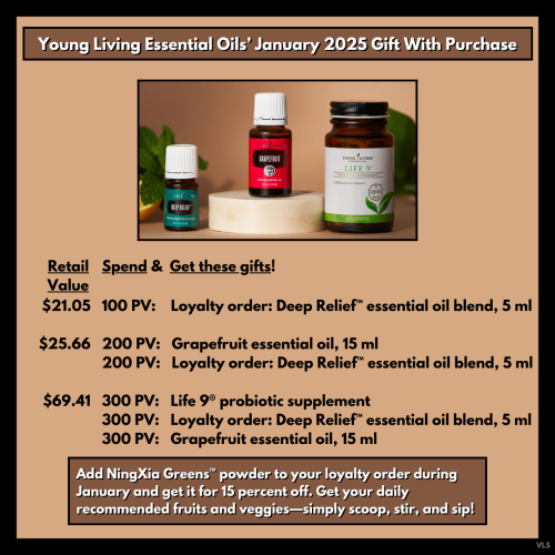 The January 2025 Gift With Purchase from Young Living Essential Oils