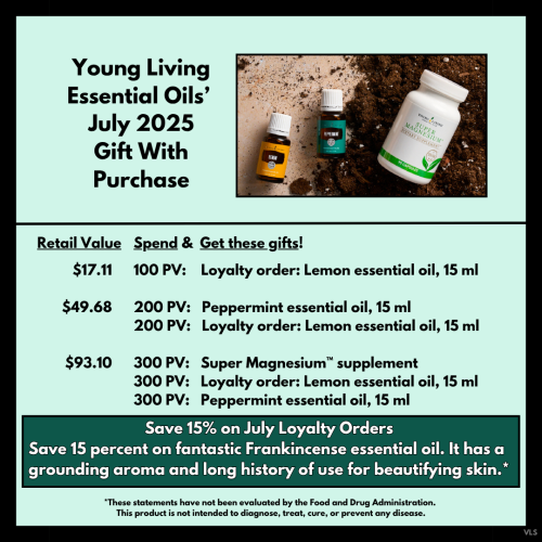 July 2025 Gift With Purchase from Young Living Essential Oils