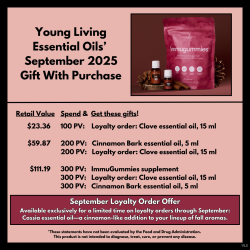 September 2025 Gift With Purchase from Young Living Essential Oils