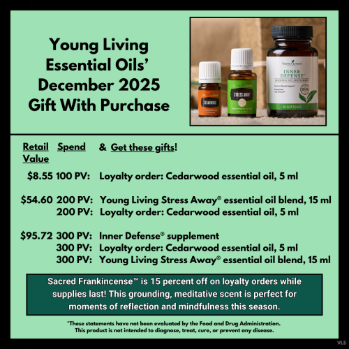 December 2025 Gift With Purchase from Young Living Essential Oils