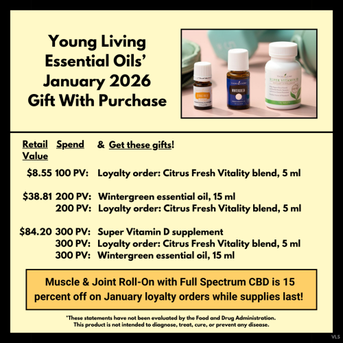 January 2026 Gift With Purchase from Young Living Essential Oils