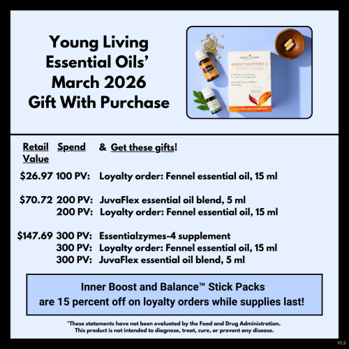 March 2026 Gift With Purchase from Young Living Essential Oils
